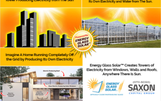 Energy Glass Solar™ Creates Towers of Electricity from Windows, Walls and Roofs, Anywhere There Is Sun